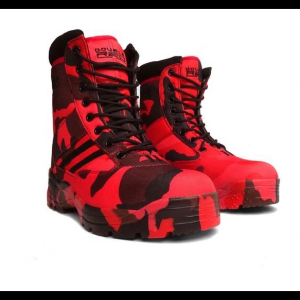 Double Red Red Hell Boots